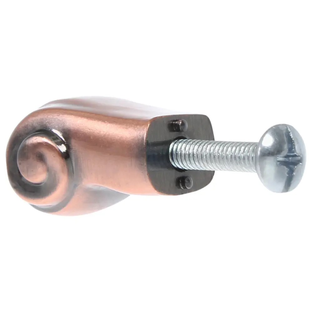 Мебельная ручка-кнопка RK-079, ЦАМ, цвет медь KERRON STLM-2158342 - Вид №1