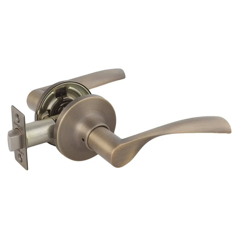 Ручка-защёлка межкомнатная Apecs 8023-05-AN, латунь/цинк, цвет антик, 2 шт STLM-2108872