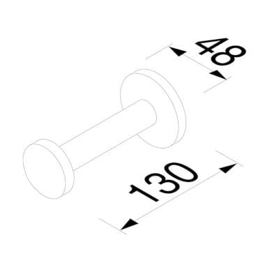 Металлический запасной держатель рулона Geesa Nemox ARCH-00143931 - Вид №2