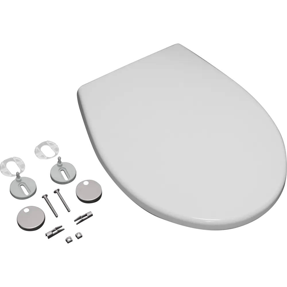 Сиденье для унитаза KONSENSA Мауро овал с микролифтом цвет белый STLM-2020380 - Вид №4