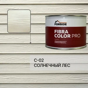 91865008 Краска фасадная для фиброцементного сайдинга Forside C-02 полуглянцевая цвет солнечный лес 4.5л STLM-1458722