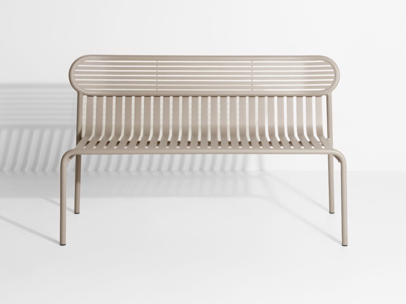 Алюминиевая садовая скамейка с порошковым покрытием Petite Friture WEEK-END ARCH-00004384 - Вид №2