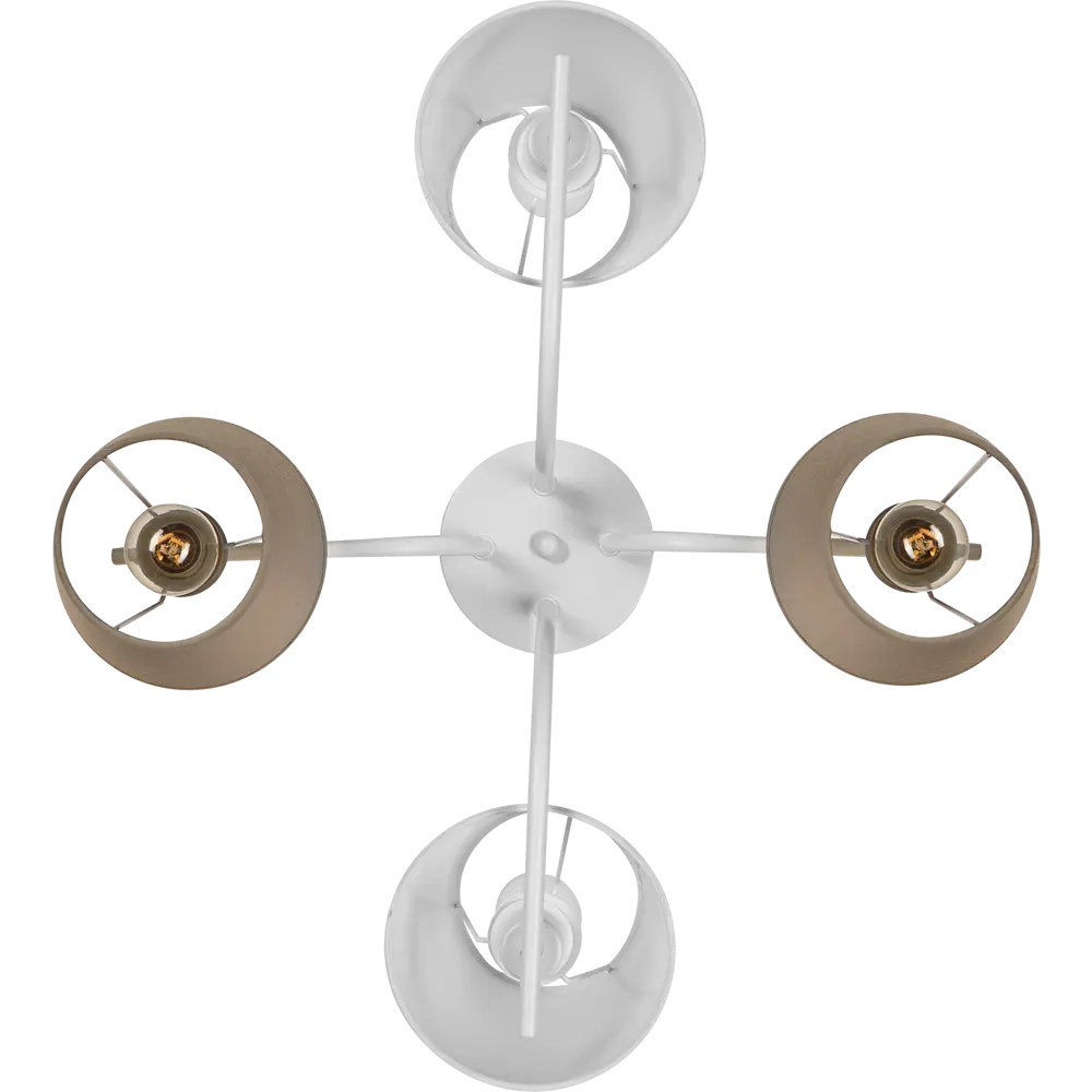 Люстра потолочная Chris 3154-304 4 лампы 12 м² цвет белый Rivoli STLM-2013103 - Вид №3