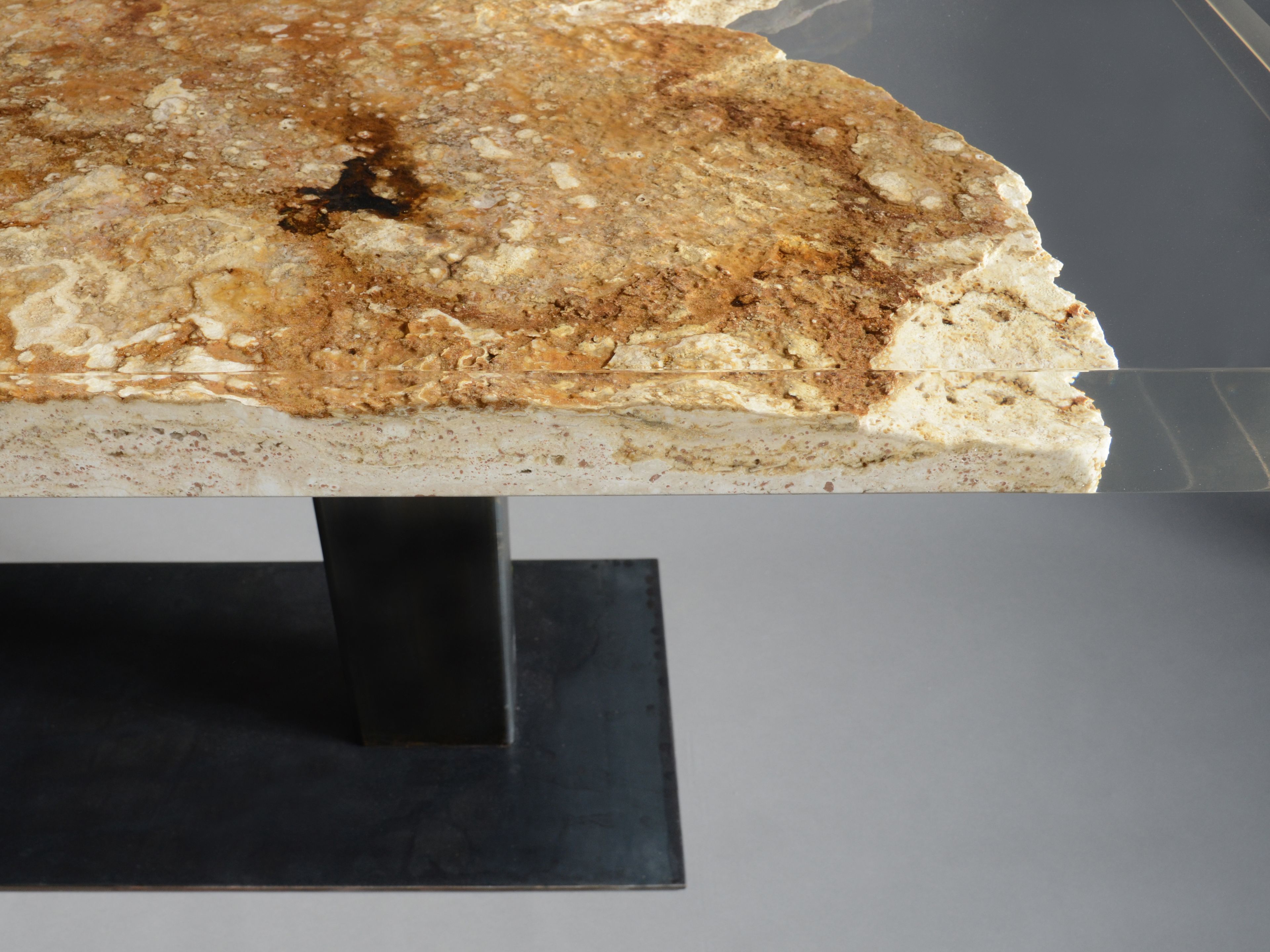 Прямоугольный обеденный стол из травертина от Rapolano alcarol Bedrock ARCH-00048666 - Вид №7