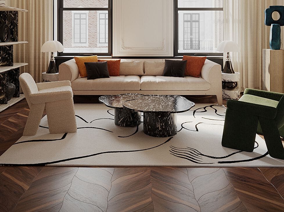 Прямоугольный полипропиленовый ковер на заказ DIZA NUDE DANCE ARCH-00139113 - Вид №1