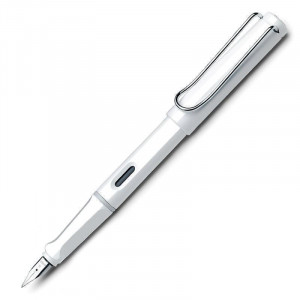 396419 Ручка перьевая "019 Safari" F, 0,5 мм, белая Lamy