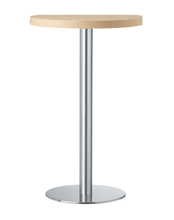 XT 478A Высокая рама стола с нижней крышкой из глянцевой или сатинированной нержавеющей стали. Колонна из глянцевой или сатинированной нержавеющей стали или бука. Et al. XT