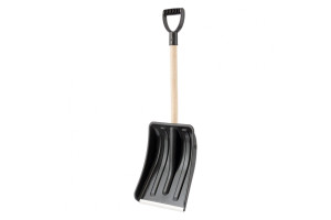 18612445 Пластиковая лопата для уборки снега с деревянным черенком 61639 SPARTA