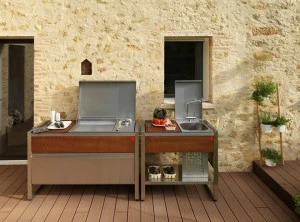 PLA.NET Outdoor Cooking Мобильная летняя кухня с газовым барбекю Oasi