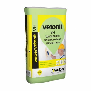 Шпаклевка цементная финишная Vetonit VH 20кг