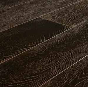 Массивная доска Amber Wood Мокко Дуб Натур с брашью (Текстурированная) 300-1800х120 мм.