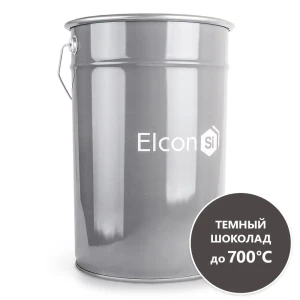 Эмаль термостойкая матовая Elcon Max Therm 00-00003968 цвет коричневый 25 л