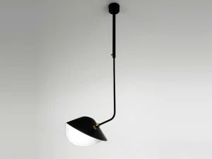 Serge Mouille Регулируемый металлический подвесной светильник  Pbiblc