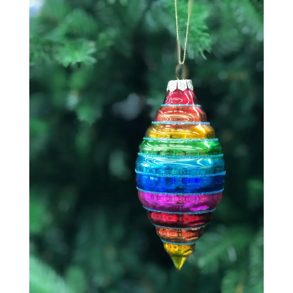 Украшение ёлочное ErichKrause Decor «Радужная сосулька», 12 см, стекло 82306307 STLM-2144259  - Вид №3