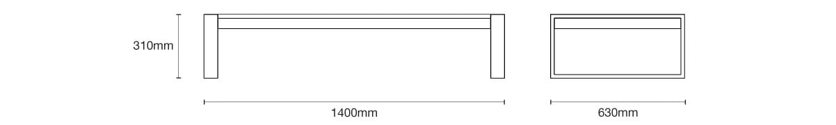 Прямоугольный алюминиевый журнальный столик с порошковым покрытием Case Eos ARCH-00101381 - Вид №17