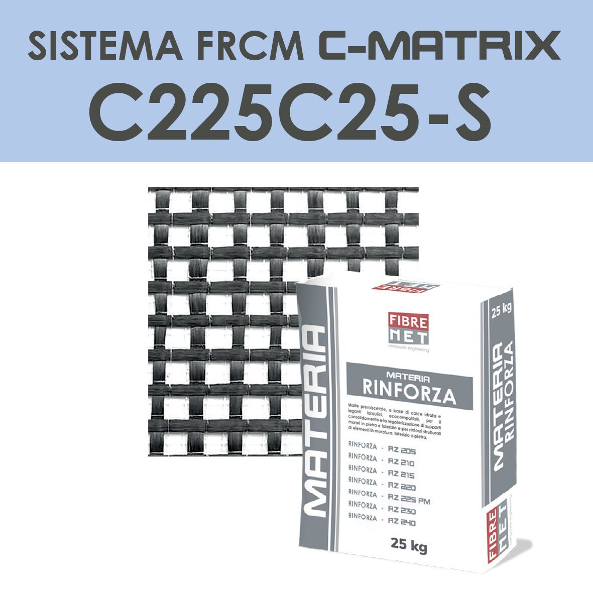 Система армирования FRCM Fibre Net C-MATRIX ARCH-00059278 - Вид №1