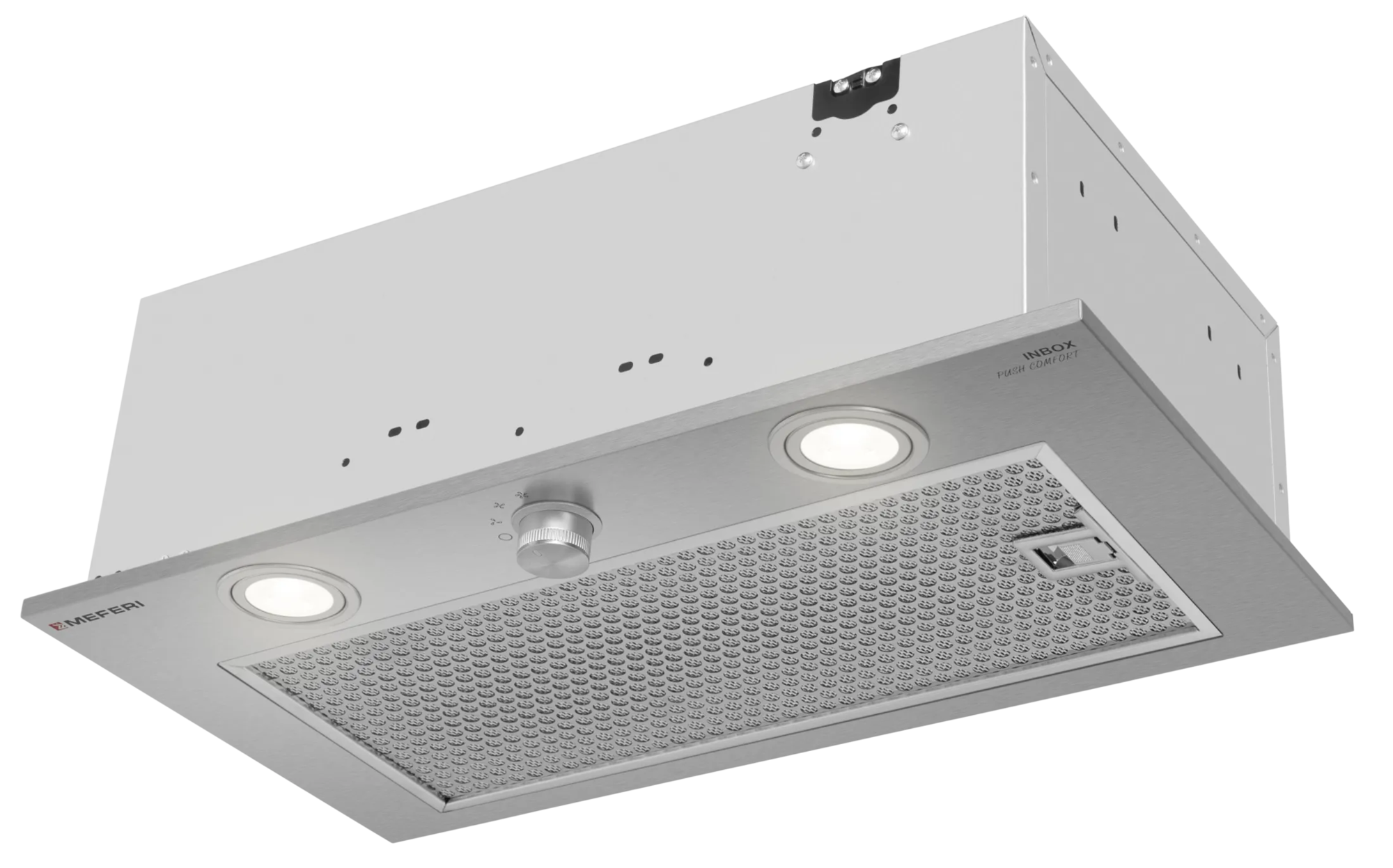 9270633 Вытяжка полновстраиваемая Meferi INBOX52IX PUSH COMFORT серебристый STDN-0110234 - Вид №2