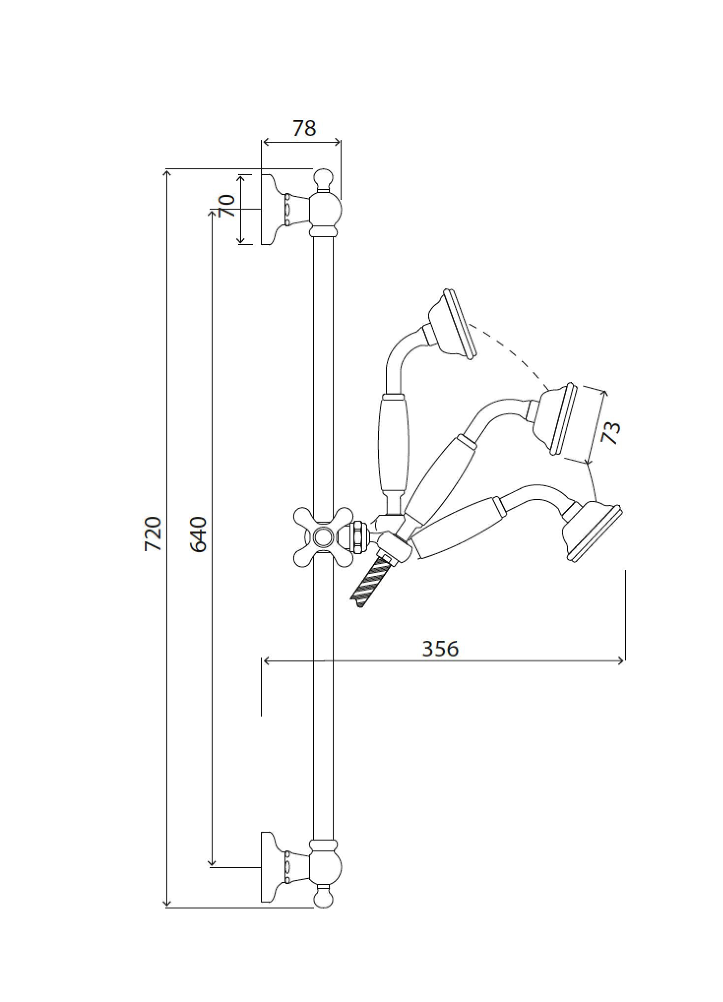 Подъемный стержень с ручным душем Park Avenue Caruso ARCH-00041164 - Вид №1
