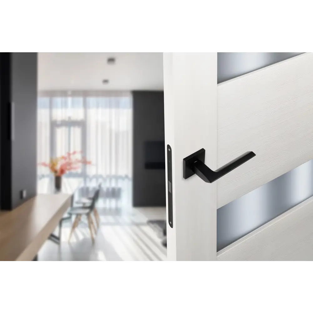 Дверные ручки EDSON EDS-121H-Q2 в элегантном черном исполнении 85170396 STLM-0059392 - Вид №5