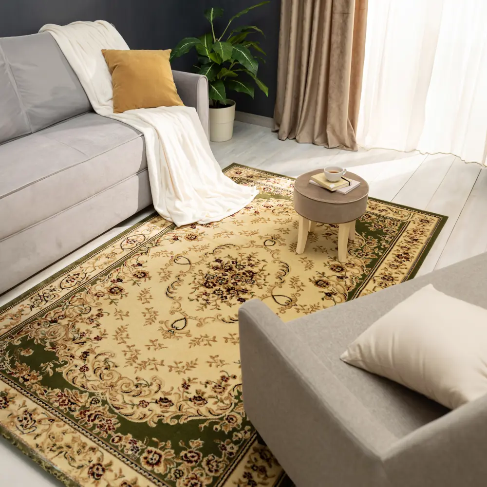 Ковер полипропилен Олимпос 150x230 см цвет зеленый MERINOS STLM-2016063