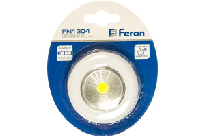 15928525 Светодиодный светильник-кнопка белый, FN1204 23373 FERON
