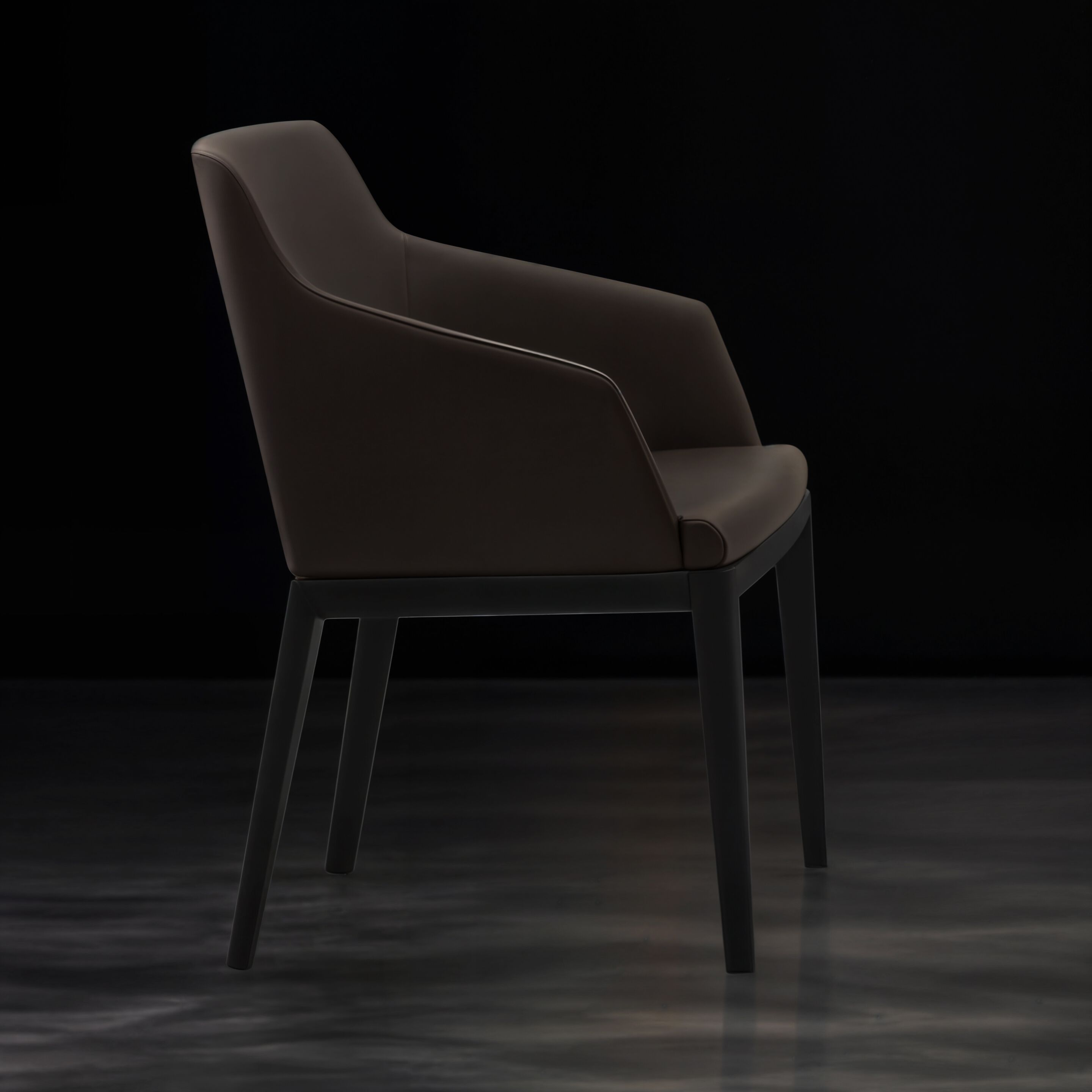 Кожаный стул с подлокотниками Wayne Enterprises Home Collection WE-063 ARCH-00141480 - Вид №3