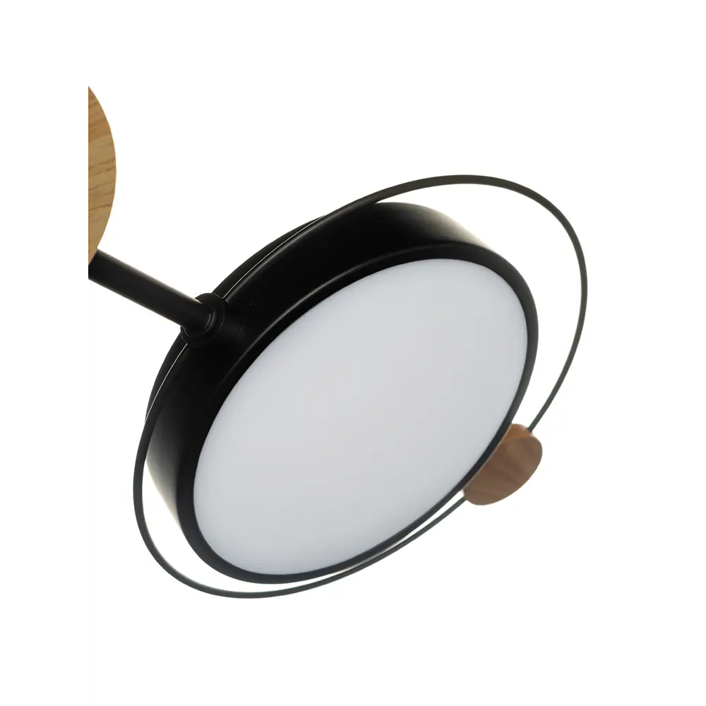 Люстра потолочная светодиодная Lamplandia Bergen Black L1479 с пультом управления, 15 м²,регулируемый белый свет, цвет черный STLM-2112559 - Вид №8