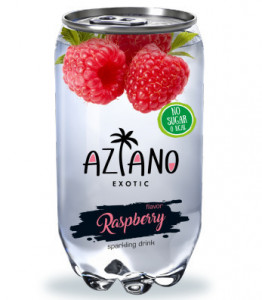 529977 Напиток газированный " Raspberry", 350 мл Aziano