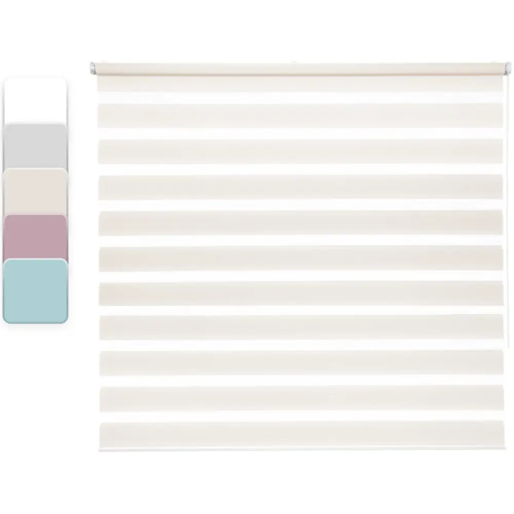 Штора рулонная день-ночь Inspire Peter 160x175 см экрю Cream 5 STLM-2103609 - Вид №1