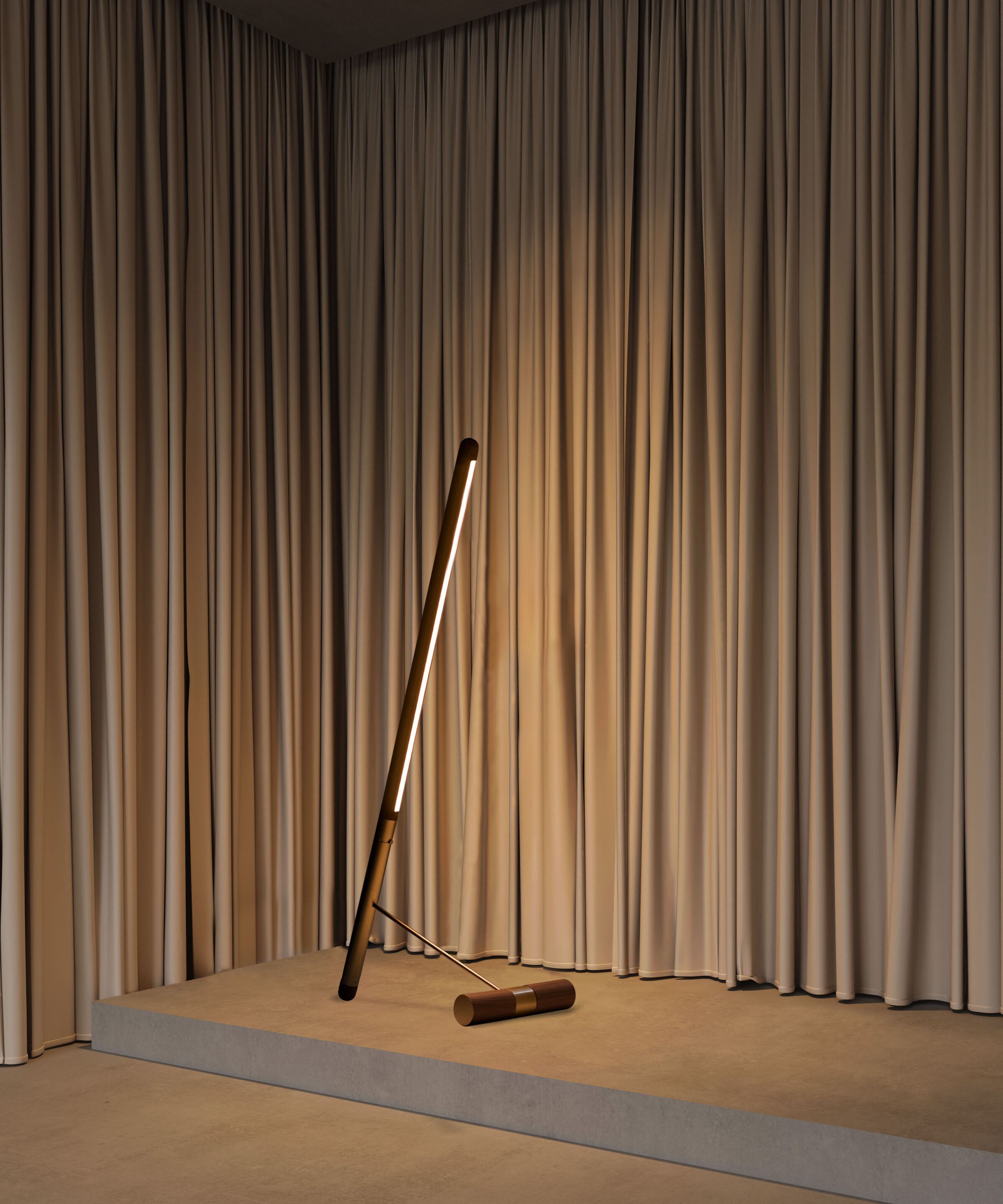 Грецкий орех светодиодный торшер NOMON Linea ARCH-00027775 - Вид №5