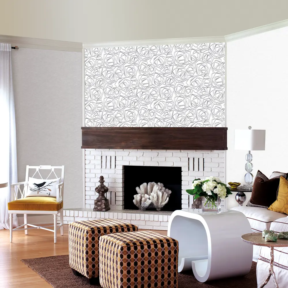 Обои флизелиновые Erismann Elegance белые 1.06 м 4538-5 STLM-2147244 - Вид №2