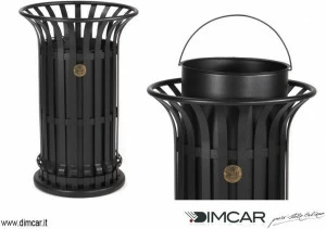 DIMCAR Урна для мусора из металла для улицы Elite 228
