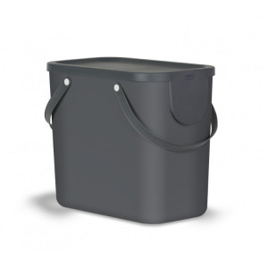 1024908853 ROTHO Контейнер для раздельного сбора мусора Rotho Albula 25 л цвет черный 25 л. Черный