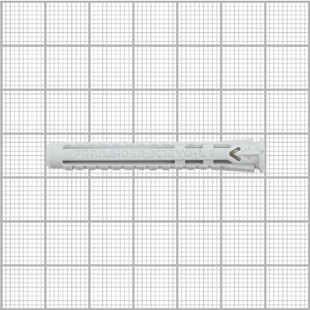 Дюбель для всех типов стен Friulsider X1 EVO 6x50 мм нейлон цвет серый 4 шт. 82799694 STLM-2192043 Santreyd  - Вид №2