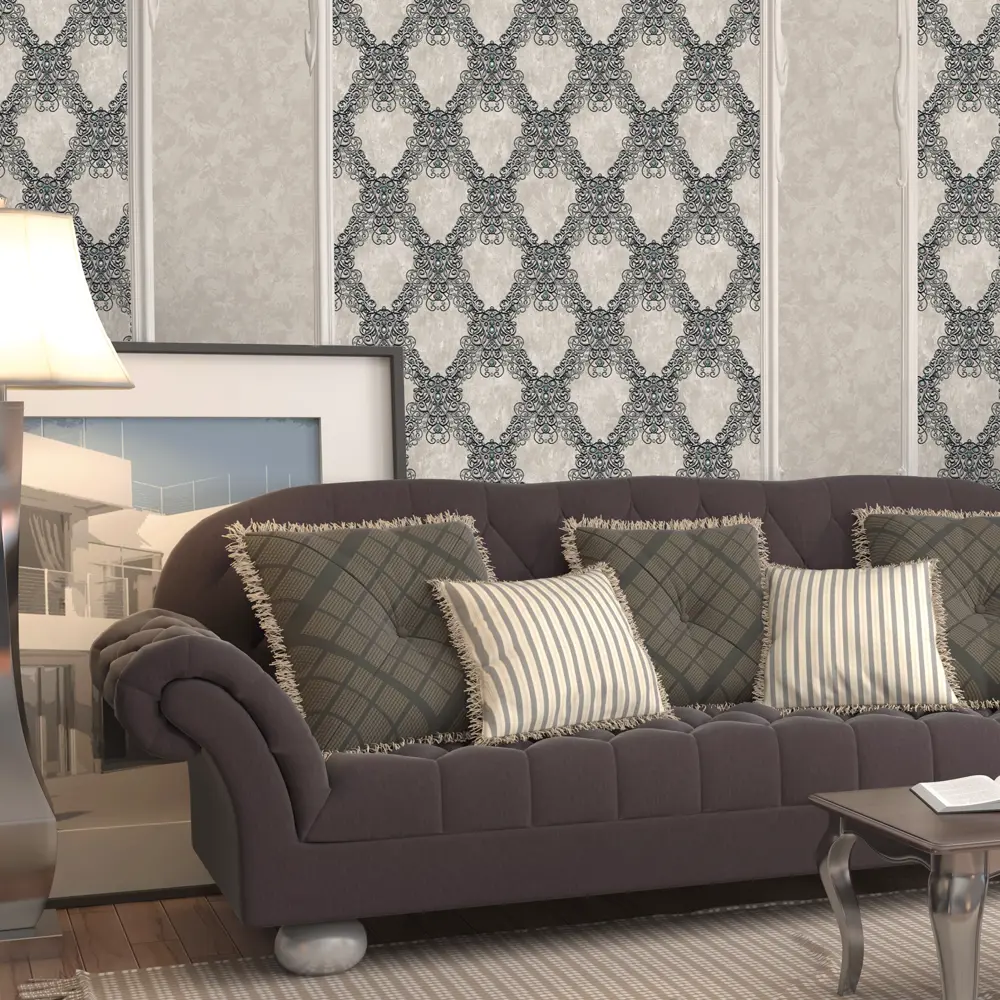 Обои флизелиновые Industry Tiara коричневые 1.06 м 168278-24 82491168 STLM-2160363 MAXWALL - Вид №2