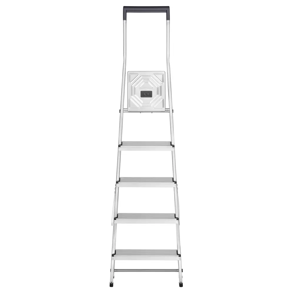 Стремянка алюминиевая Hailo 8140-500 5 ступеней, максимальная нагрузка 150 кг 84047229 STLM-2206656  - Вид №1