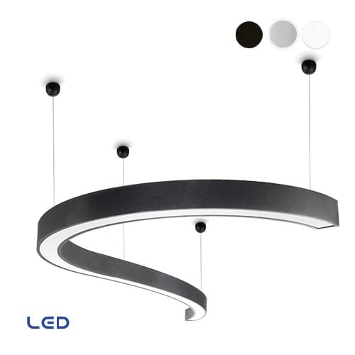 Алюминиевый светодиодный подвесной светильник Terzo Light Questionmark ARCH-00046497 - Вид №1