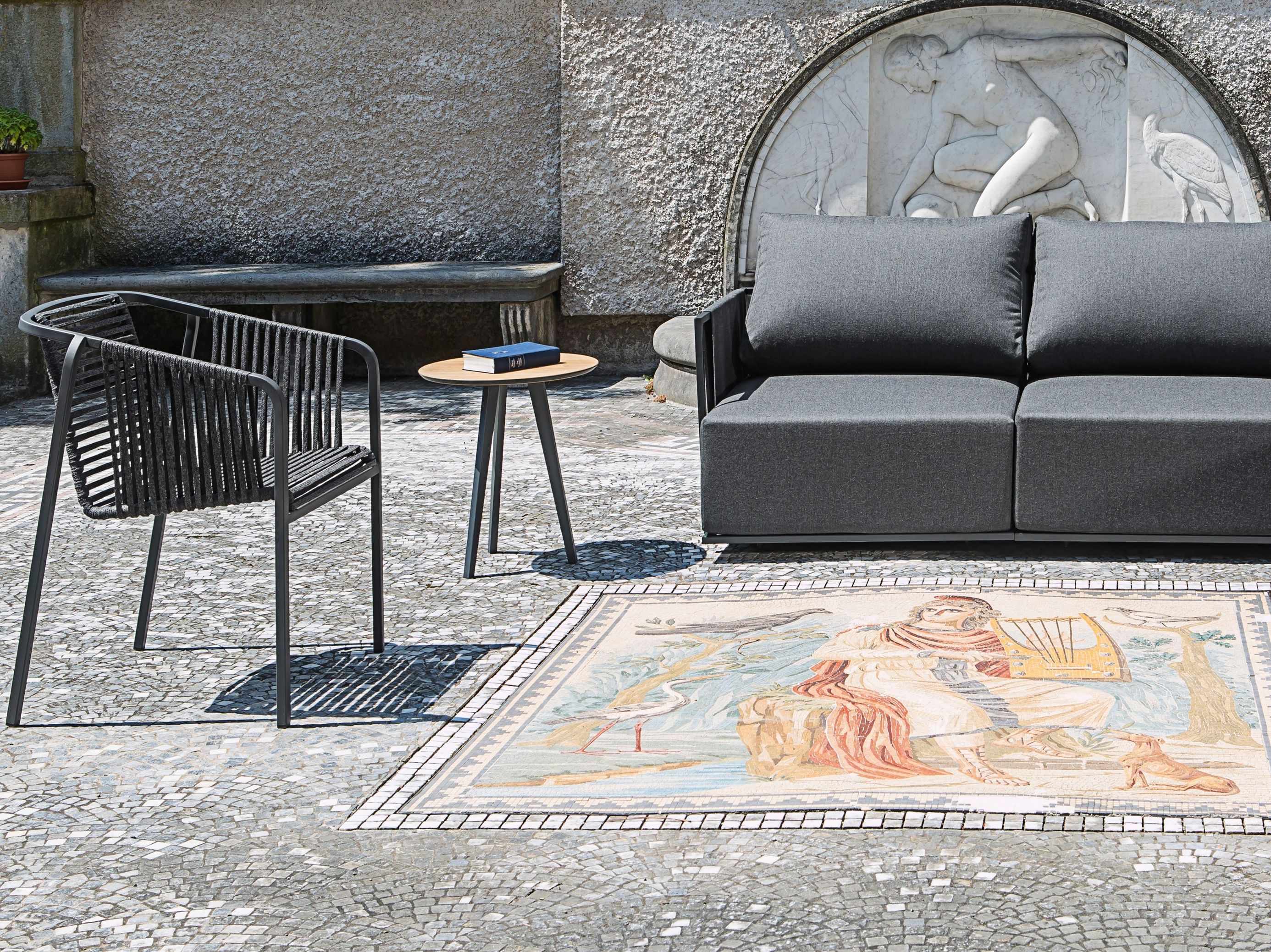 Тканевый садовый стул с подлокотниками FISCHER MÖBEL Люкс ARCH-00018883 - Вид №1