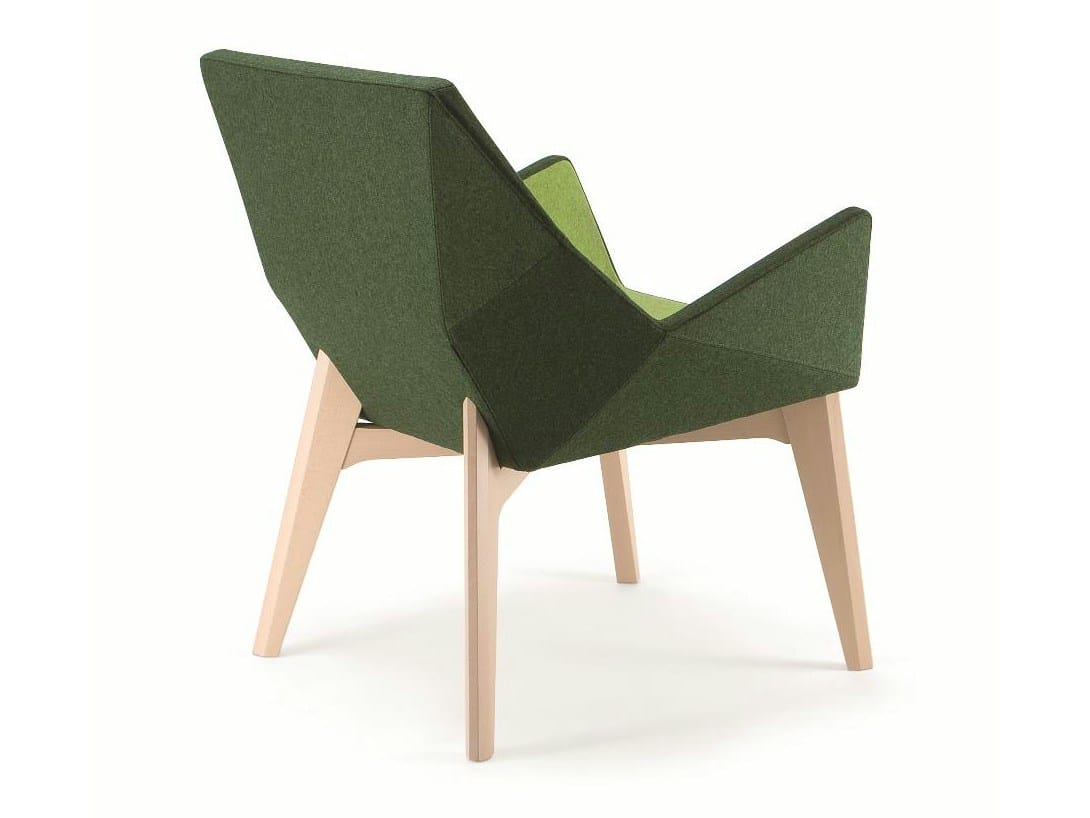 Тканевое кресло с подлокотниками Cizeta PRISMA 1670 PO B98F ARCH-00004345