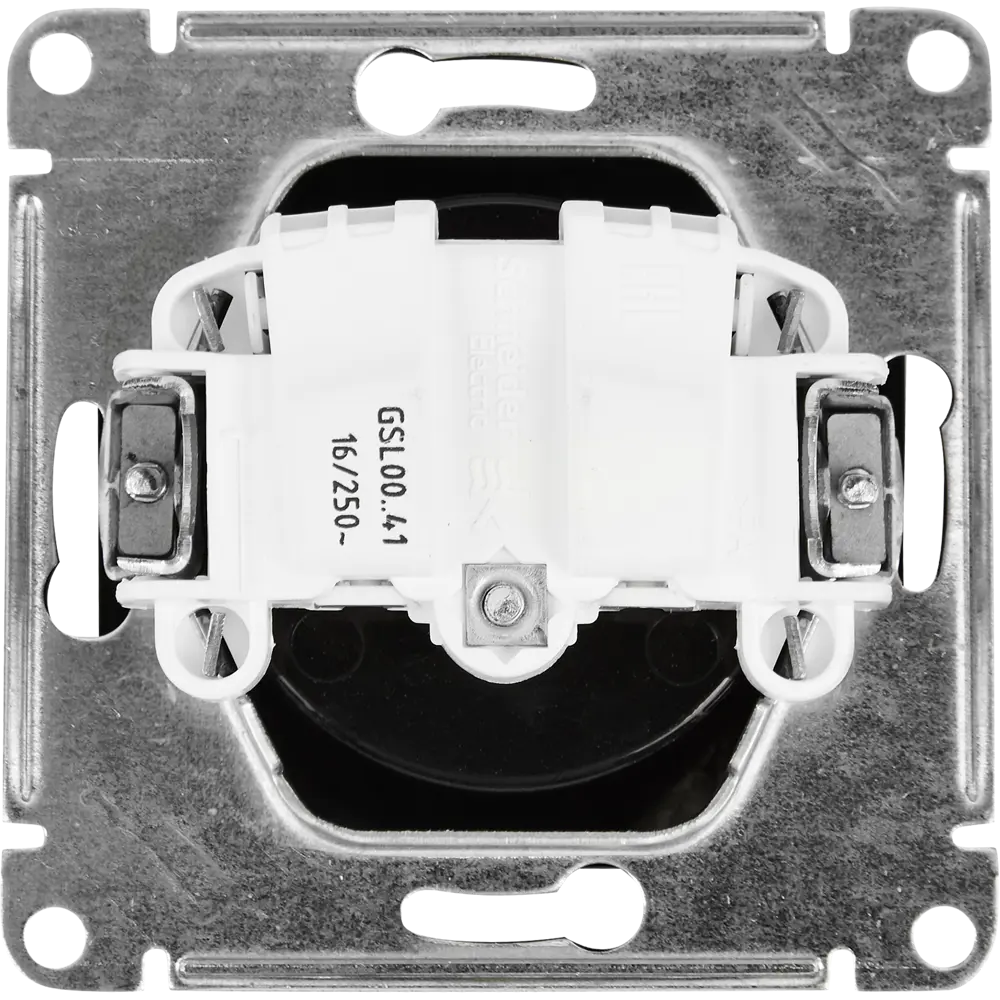 Schneider Electric Glossa - розетка встраиваемая антрацит без заземления 86710188 STLM-1113143 - Вид №3