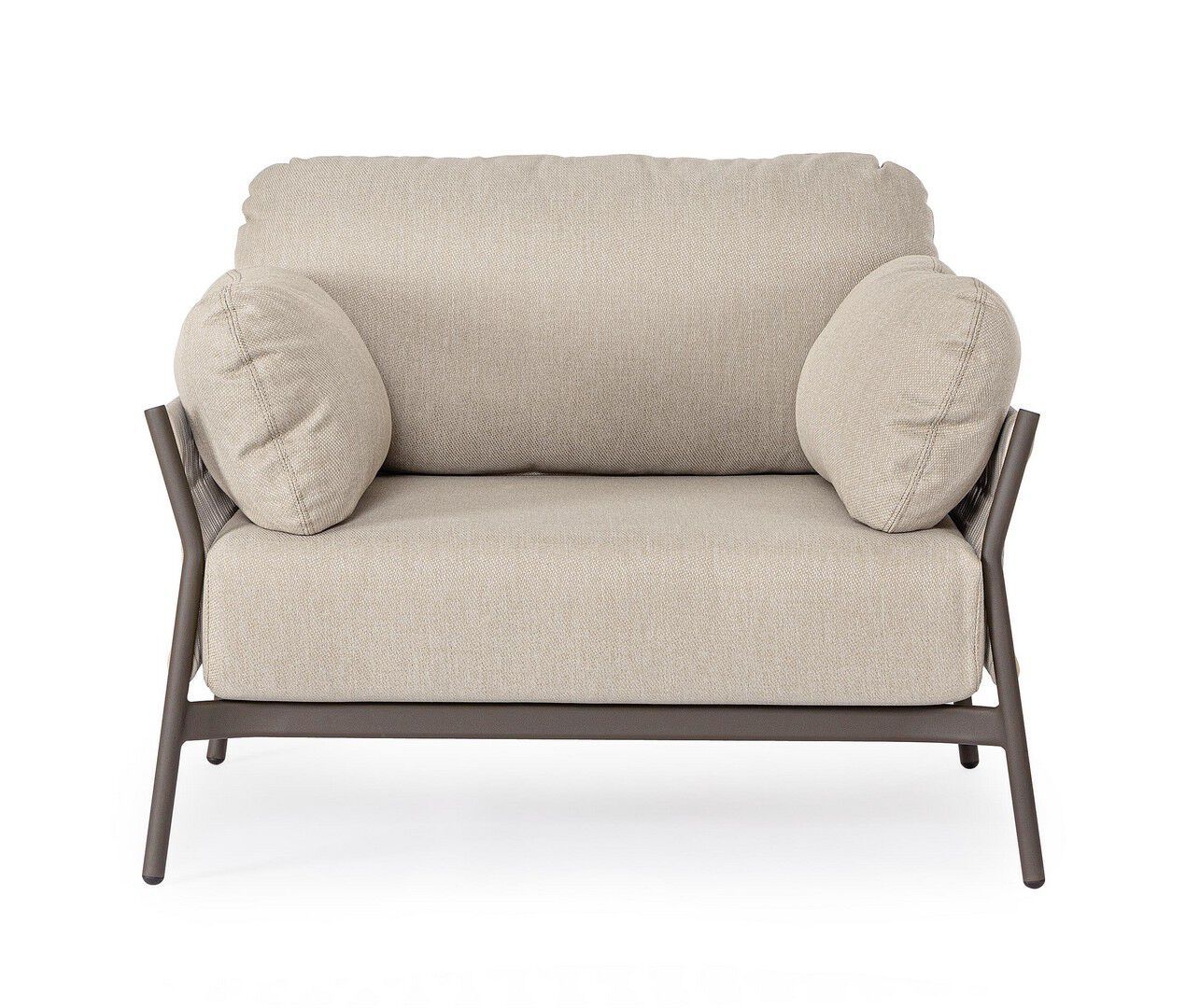 Веревочное и тканевое садовое кресло с подлокотниками BIZZOTTO Pardis ARCH-00002123 - Вид №13