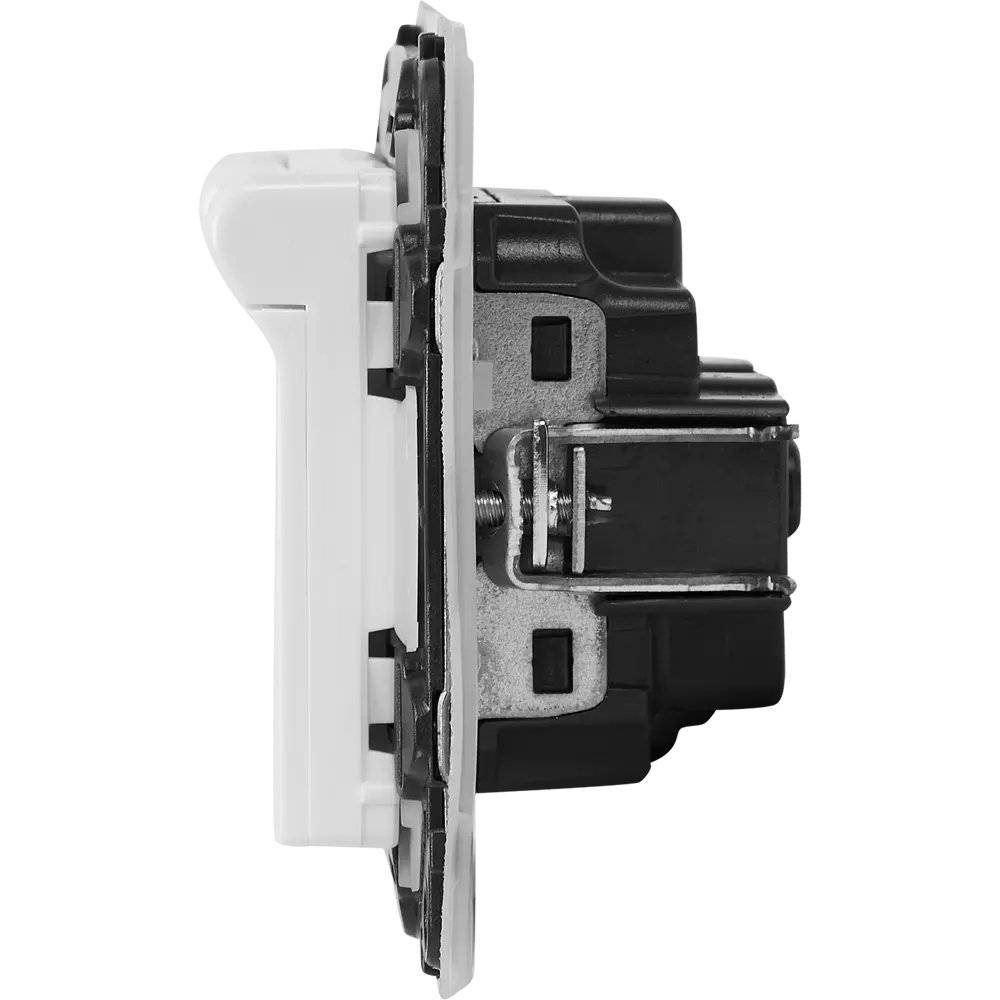 Розетка Legrand Valena life 2 контакта с заземлением IP44 с защитными шторками цвет белый-розовый 82169331 STLM-2029312 - Вид №2