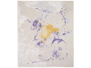 Прямоугольный ковер ручной работы из шерсти и шелка