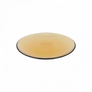 Тарелка стеклянная десертная оранжевая Nausica от La Forma LA FORMA NAUSICA 00-3865325 Оранжевый;прозрачный