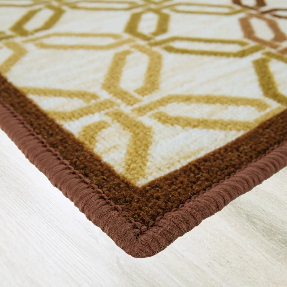 Коврик Стелла 104012 50х80 см нейлон цвет коричневый CTIM STLM-2192450 - Вид №1