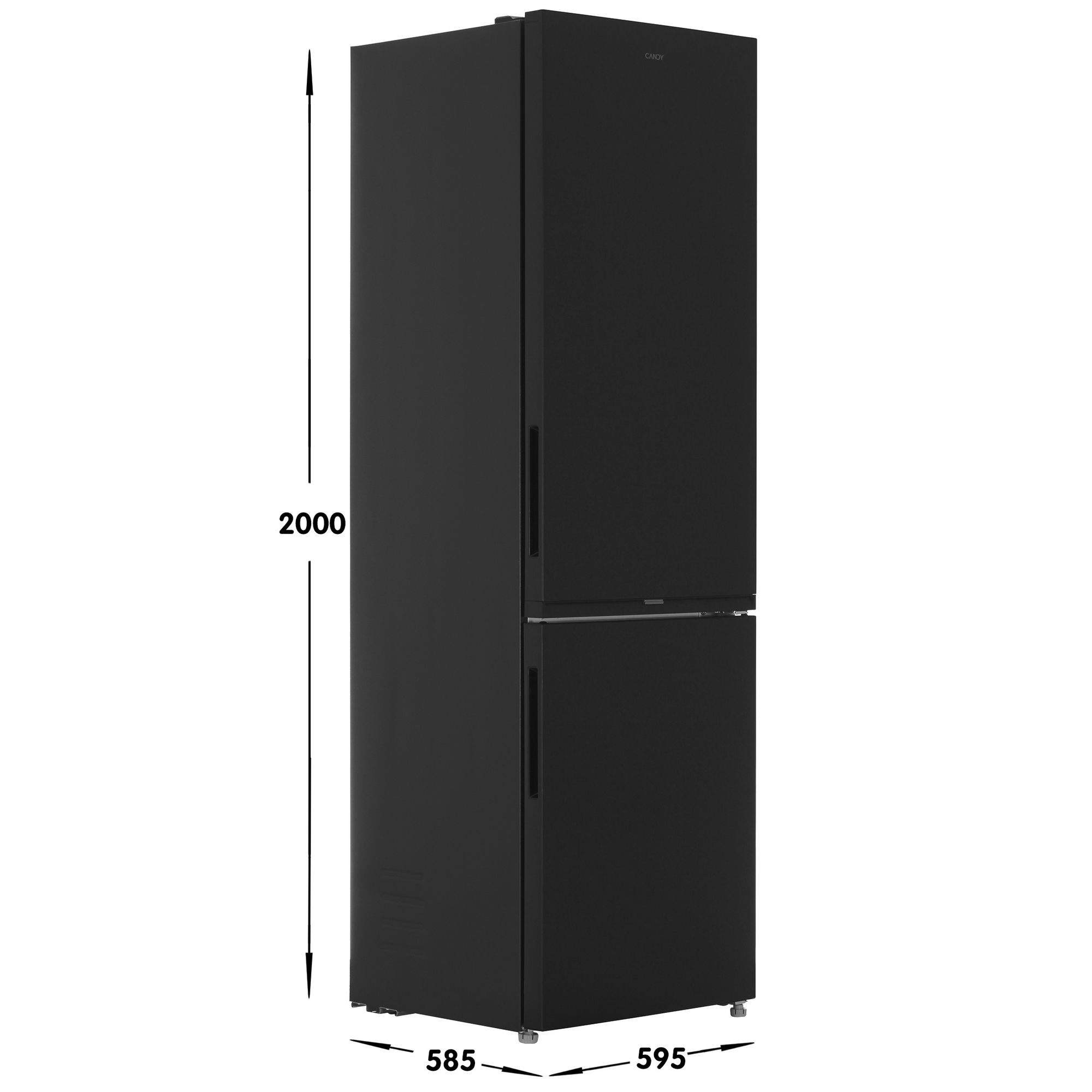 9248216 Холодильник с морозильником   Candy CFN6200B черный STDN-0055006 - Вид №6