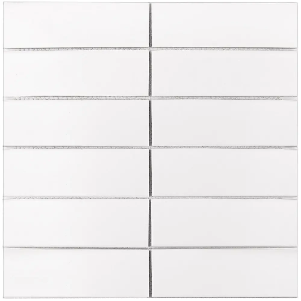 Мозаика керамическая Smart Mosaic Homework White Matt 29.9x29.9 см цвет белый STLM-2171490 - Вид №2