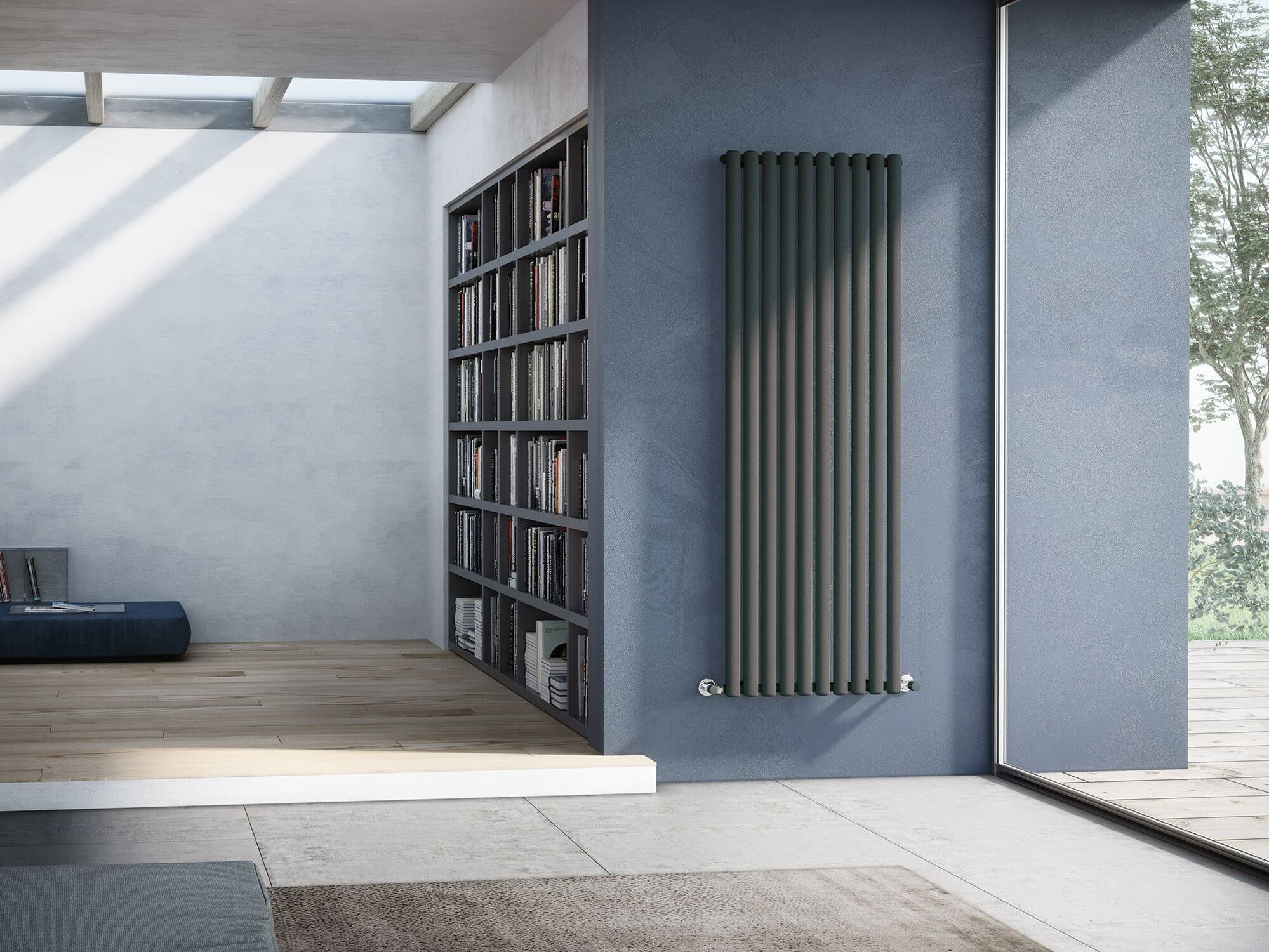 Вертикальный стальной мебельный радиатор с эллиптическими трубчатыми элементами Irsap Ellipsis ARCH-00136172 - Вид №4