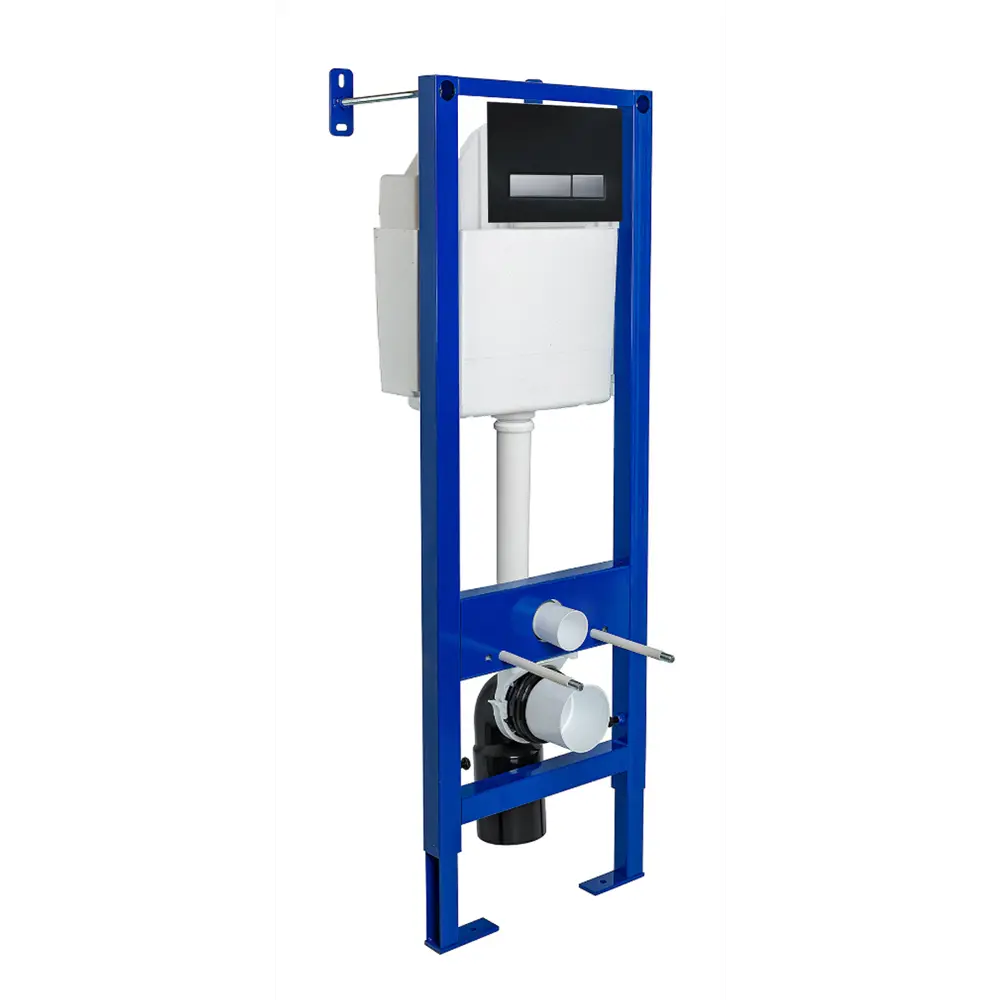 Комплект инсталляция с унитазом Berges Start Black с кнопкой цвет белый STLM-2076712 - Вид №2