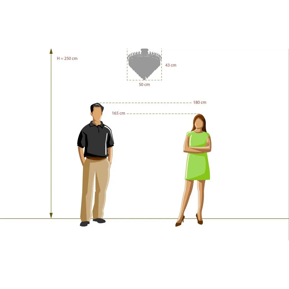 Люстра хрустальная потолочная «Аделард», 5 ламп, 15 м², цвет хром MW-Light STLM-2071487 - Вид №6